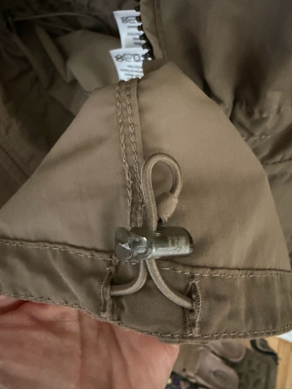 Eddie Bauer Travex khaki utility travel lightweight jacket pockets EXCELLENT - Picture 9 of 11